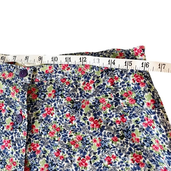 Vintage Y2K Christopher & Banks Midi Skirt Women's Size 10 Floral Print Cottage - Picture 6 of 8